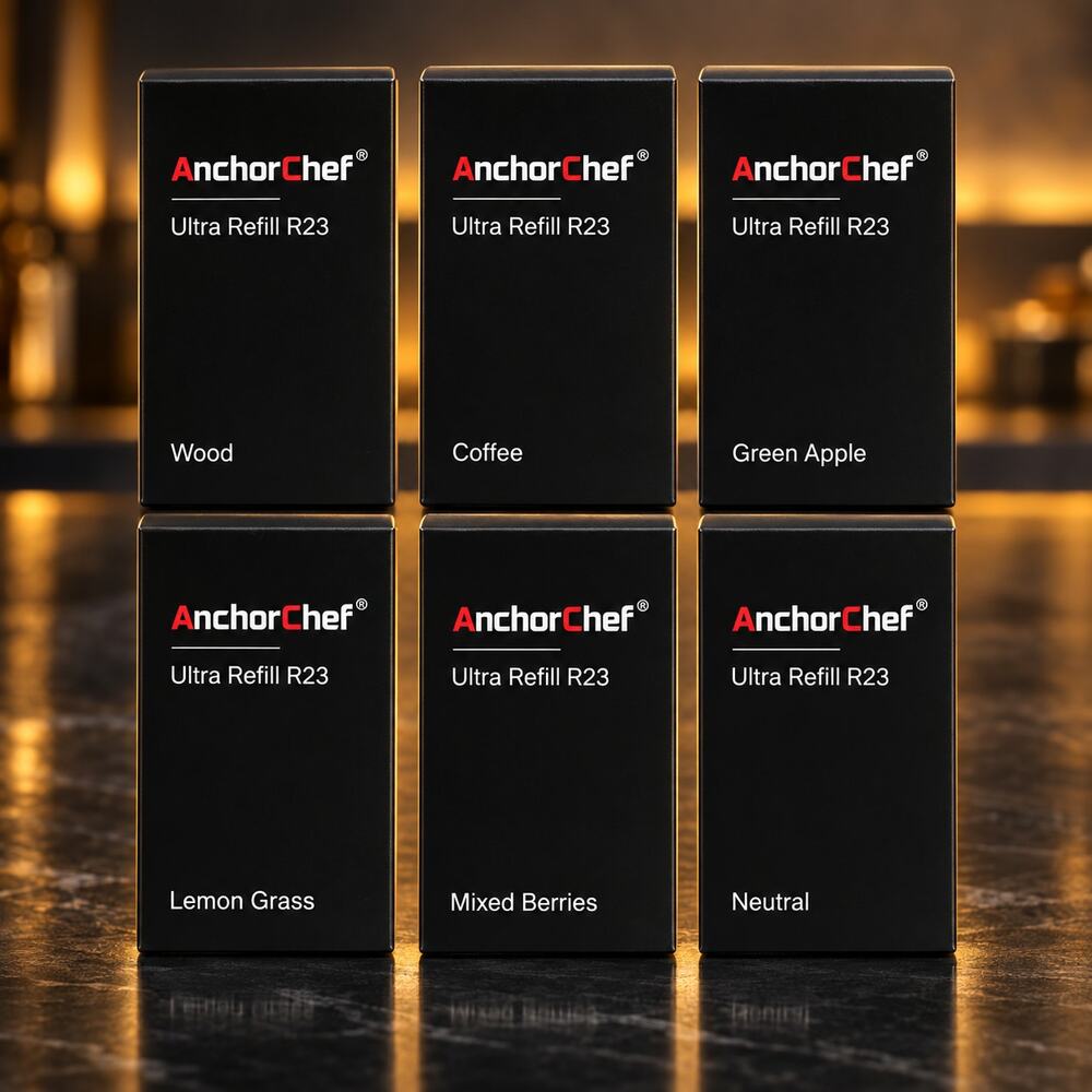 AnchorChef Ultra Refill R23 Cocktail Aroma Refills 6 Flavor Set Sealed